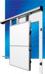 Холодильные двери, откатная холодильная дверь с проемом под мясной путь серии GV 450N /МТН
